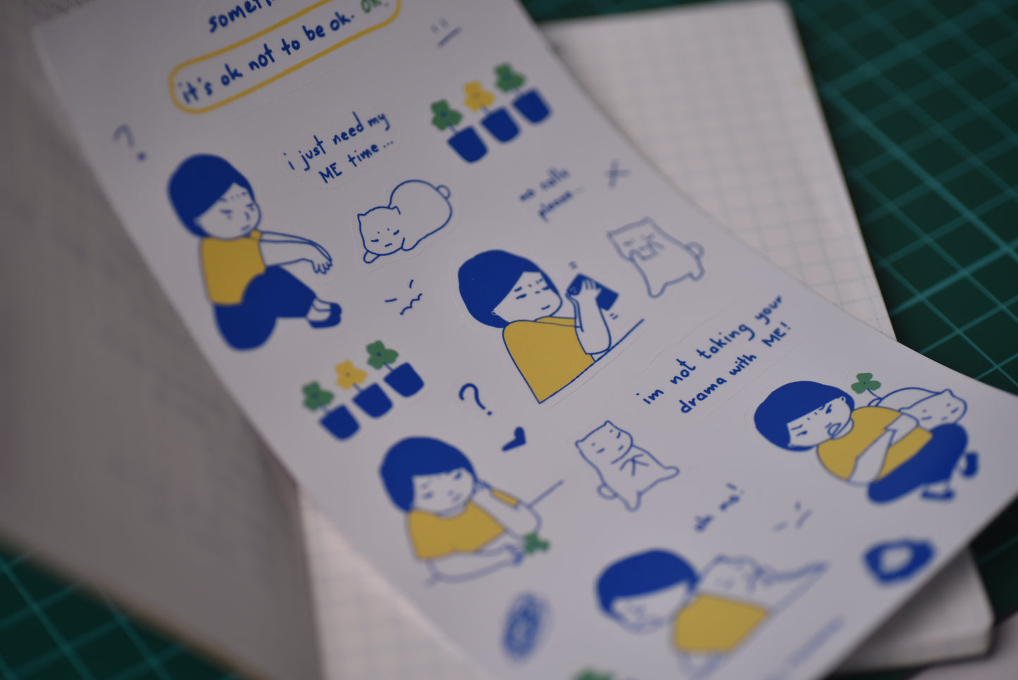 Vinyl Sticker Sheet - White