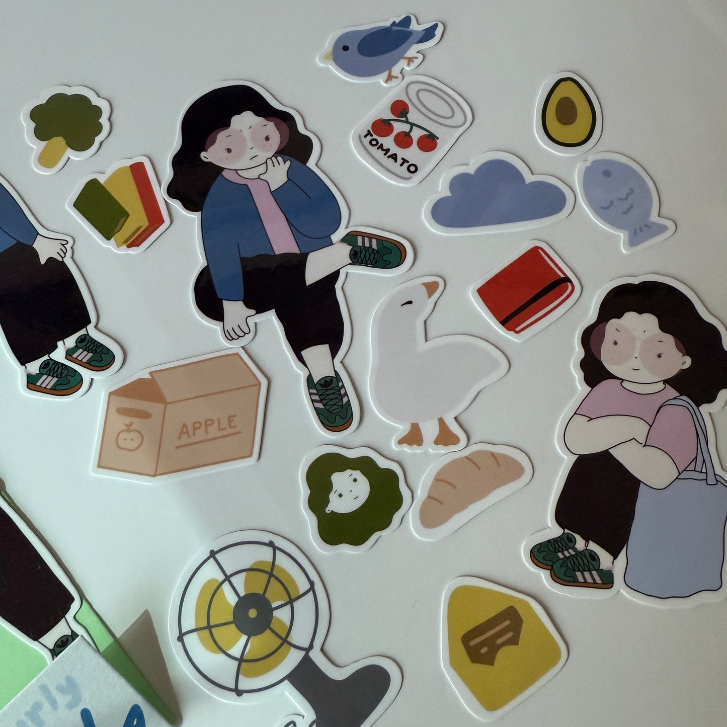 Curly Bella – Die-Cut Sticker Set | Waterproof & Weatherproof