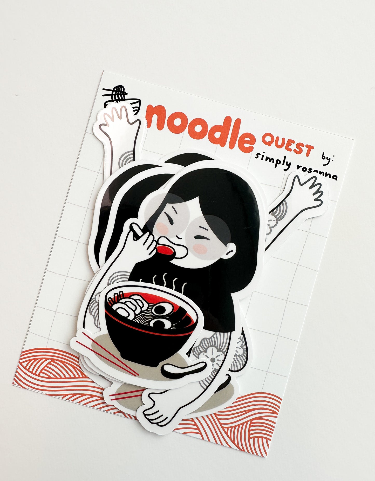 Noodle Quest - Die-Cut Sticker Set