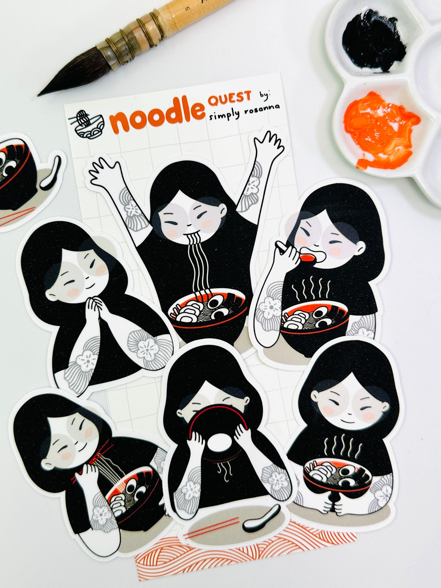 Noodle Quest - Die-Cut Sticker Set